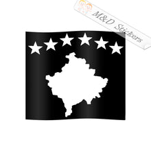 Kosovo Flag (4.5" - 30") Decal in Different colors & size for Cars/Bikes/Windows