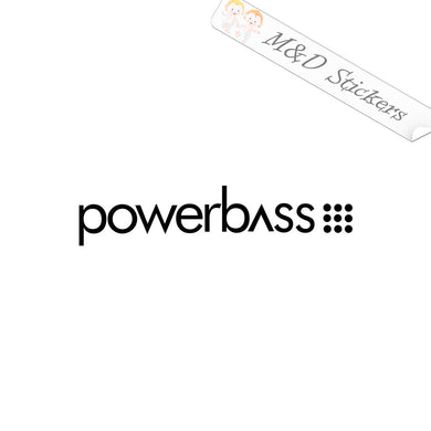 2x Powerbass Vinyl Decal Sticker Different colors & size for Cars/Bikes/Windows
