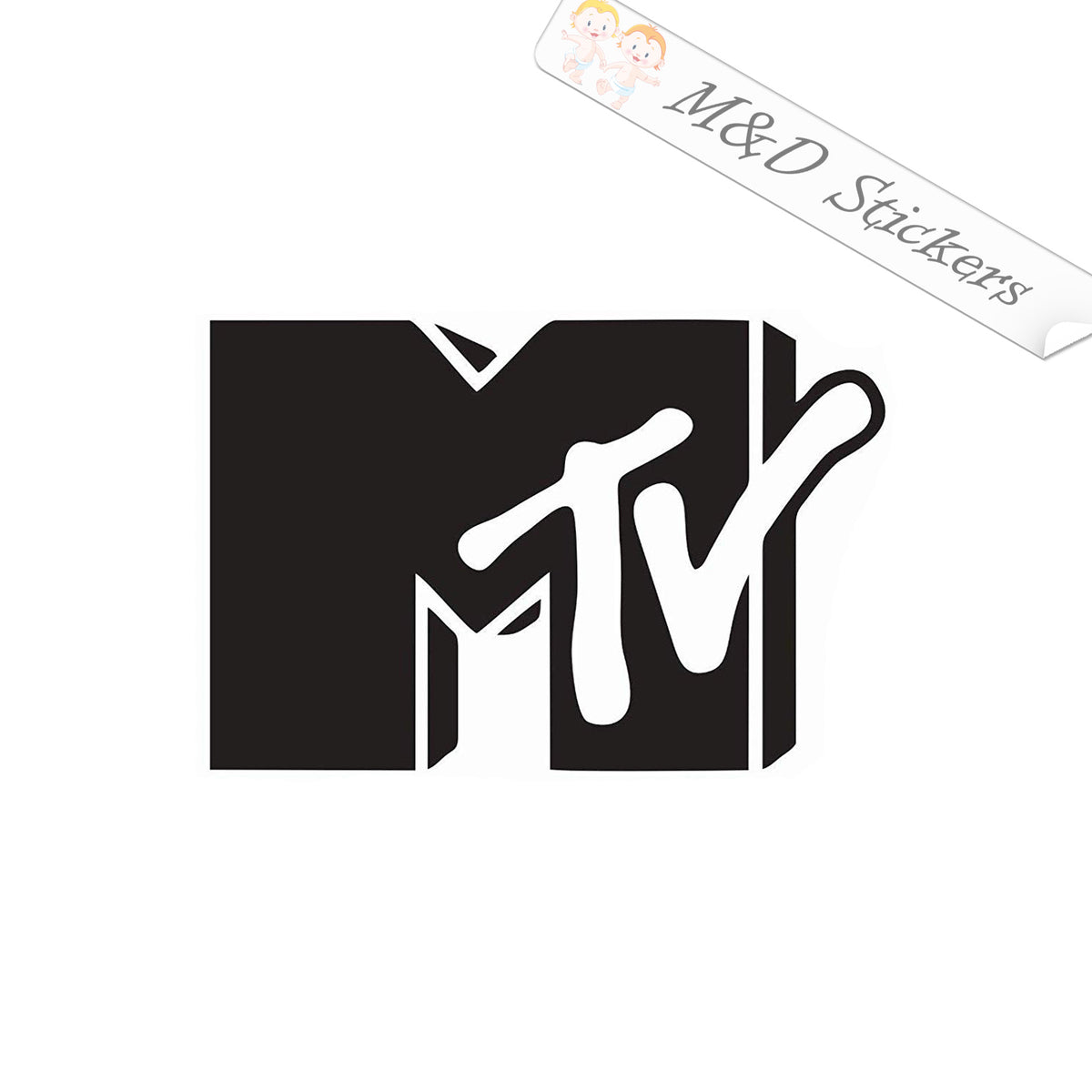 Mtv Sticker Rims 2x MTV Vinyl Decal Sticker Different colors & size for Cars/Bikes/Wind ...