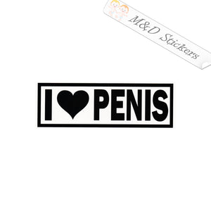 I love Penis Funny (4.5" - 30") Vinyl Decal Sticker Different colors & size for Cars/Trucks/SUVs/Windows