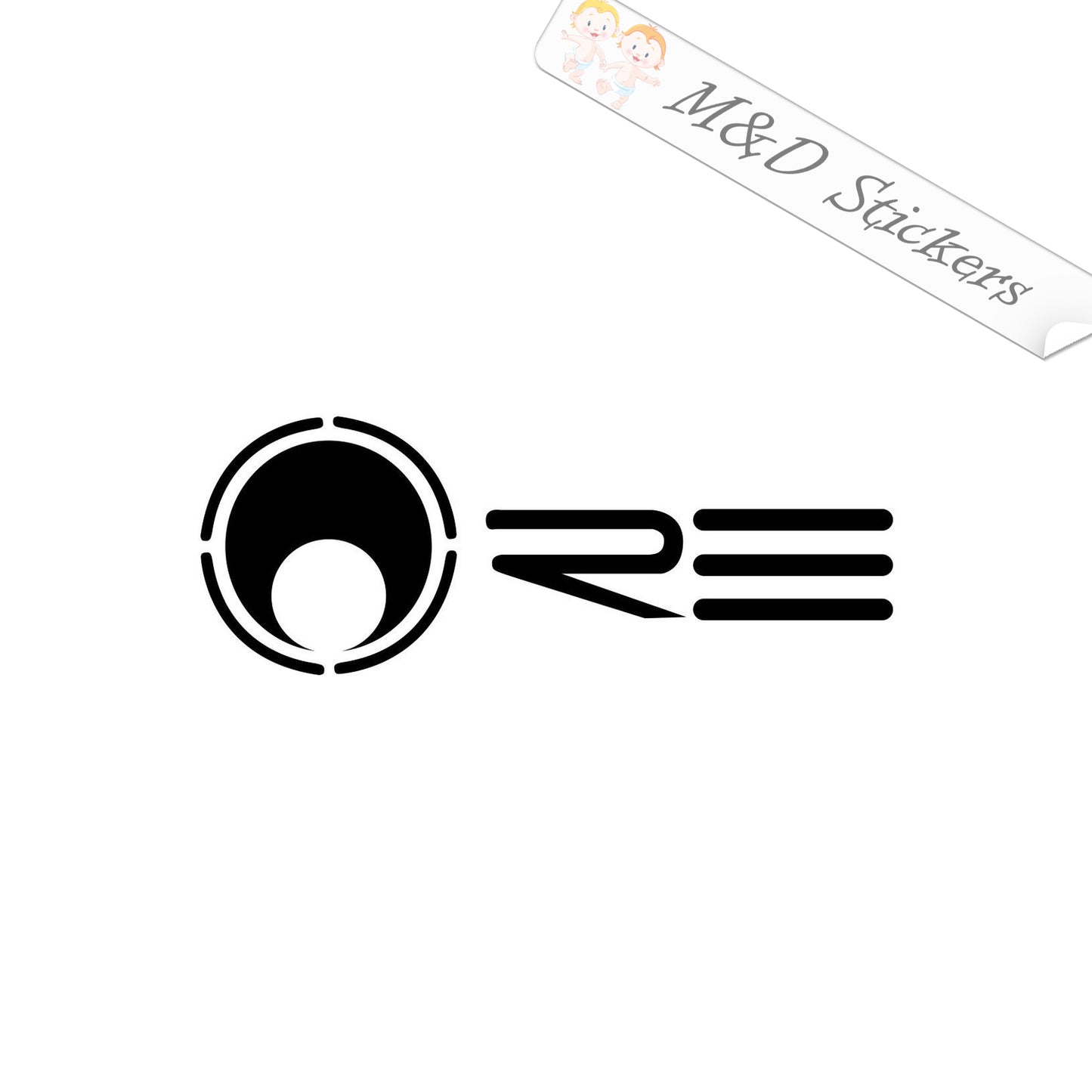 2x Re audio Vinyl Decal Sticker Different colors & size for Cars/Bikes/Windows