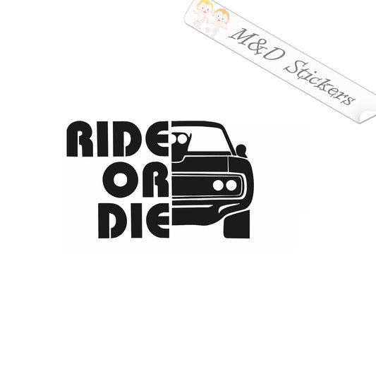 2x Fast & Furious Ride or Die Vinyl Decal Sticker Different colors & size for Cars/Bikes/Windows