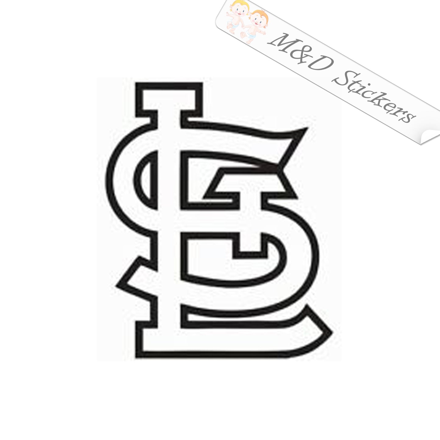 2x St. Louis Cardinals logo Vinyl Decal Sticker Different colors & size for Cars/Bikes/Windows