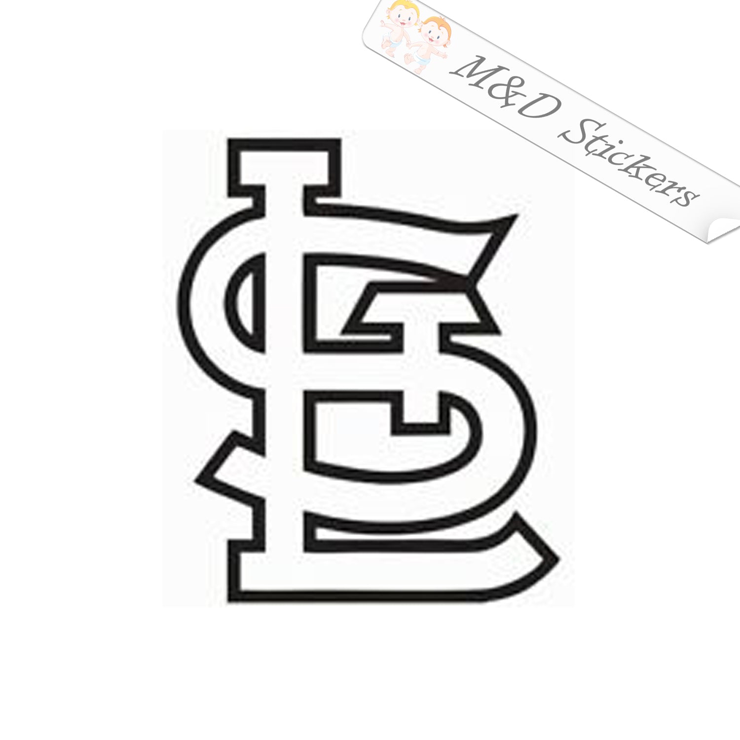 2x St. Louis Cardinals logo Vinyl Decal Sticker Different colors
