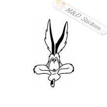 2x Wile E Coyote Vinyl Decal Sticker Different colors & size for Cars/Bikes/Windows