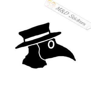 Plague Doctor (4.5" - 30") Vinyl Decal in Different colors & size for Cars/Bikes/Windows