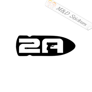 2nd amendment Bullet (4.5" - 30") Vinyl Decal in Different colors & size for Cars/Bikes/Windows