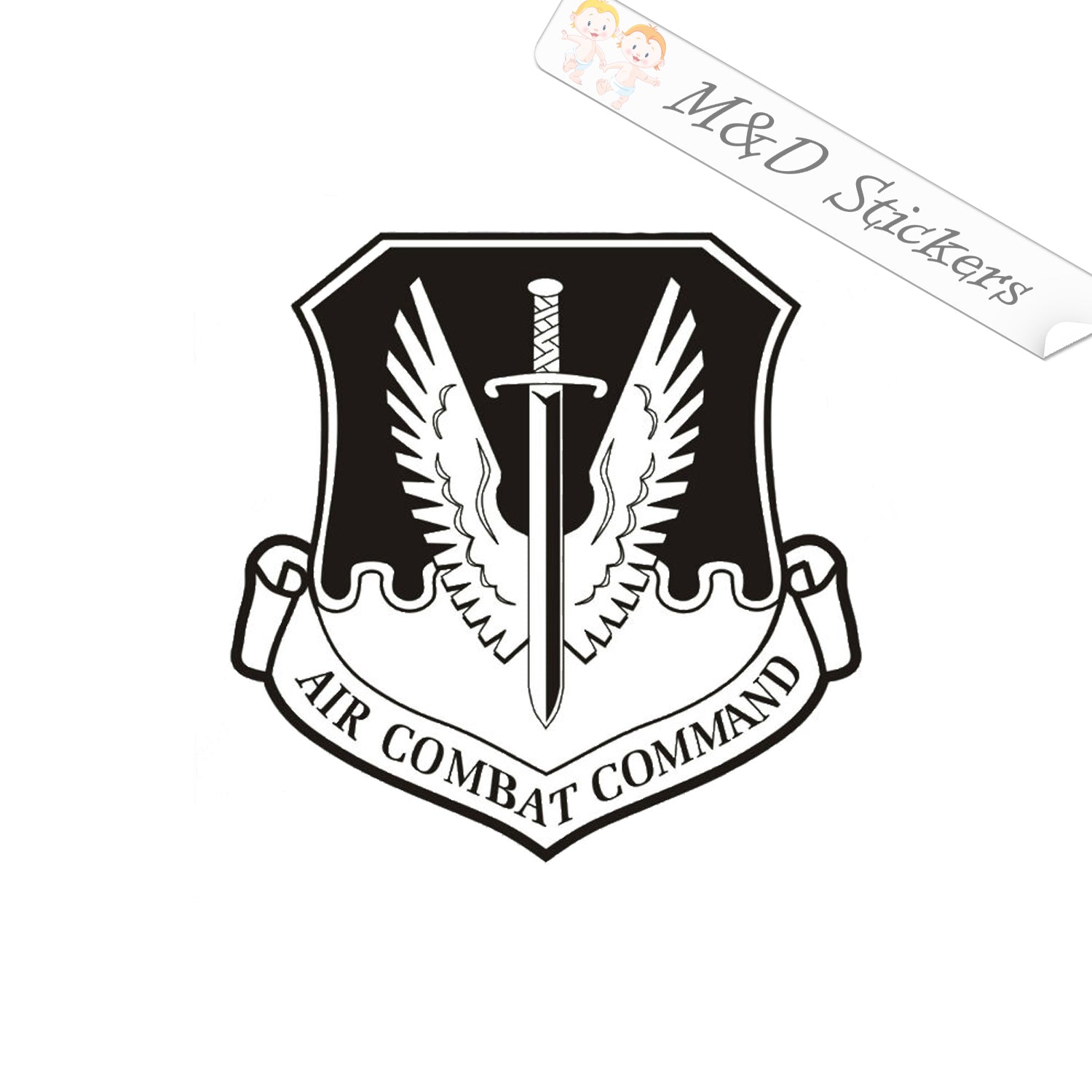 2x US Air Combat Command Logo Vinyl Decal Sticker Different colors & s ...