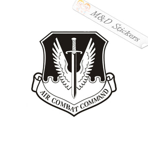 2x US Air Combat Command Logo Vinyl Decal Sticker Different colors & size for Cars/Bikes/Windows