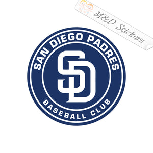 2x San Diego Padres Vinyl Decal Sticker Different colors & size for Cars/Bikes/Windows