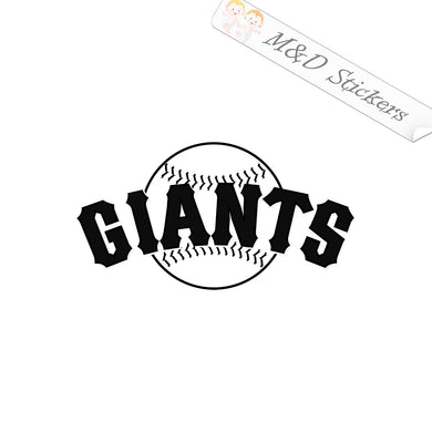 2x San Francisco Giants Vinyl Decal Sticker Different colors & size for Cars/Bikes/Windows