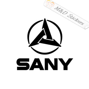 2x Sany Logo Vinyl Decal Sticker Different colors & size for Cars/Bikes/Windows