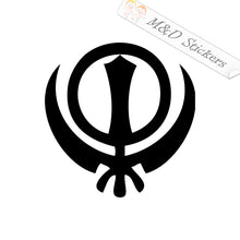 2x Sikhism Khanda Sign Vinyl Decal Sticker Different colors & size for Cars/Bikes/Windows