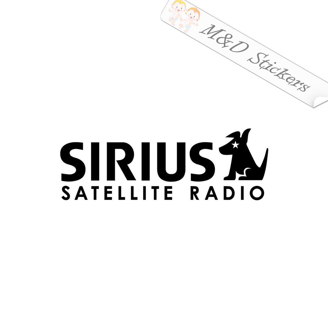 2x Sirius Vinyl Decal Sticker Different colors & size for Cars/Bikes/Windows