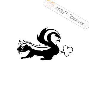2x Skunk Vinyl Decal Sticker Different colors & size for Cars/Bikes/Windows