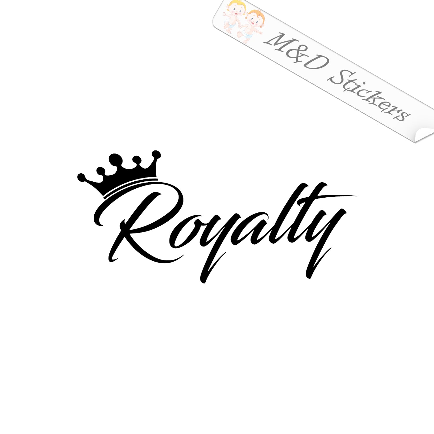 2x King Crown Vinyl Decal Sticker Different colors & size for Cars/Bik –  M&D Stickers