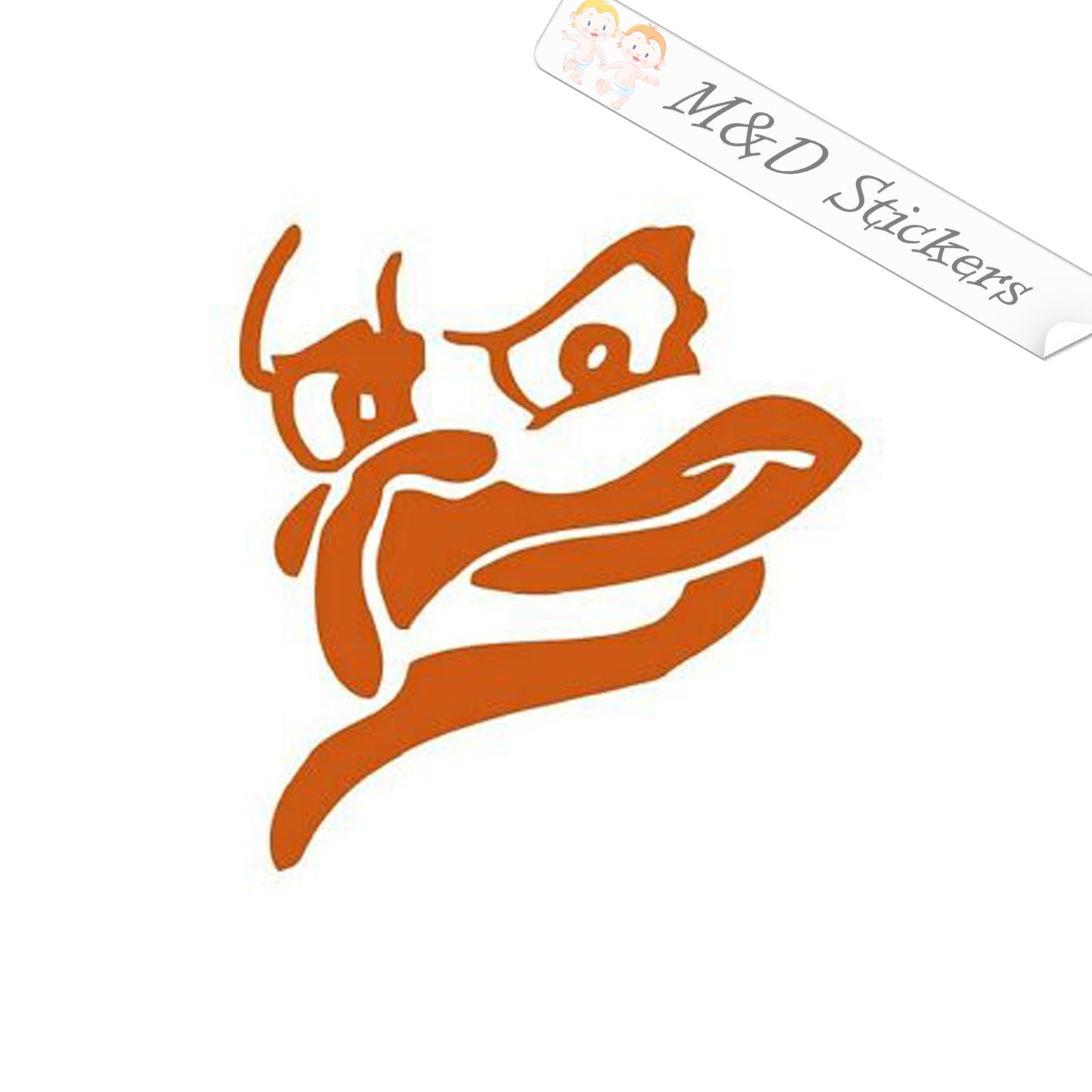 2x Virginia Tech Hokies Vinyl Decal Sticker Different colors & size for Cars/Bikes/Windows