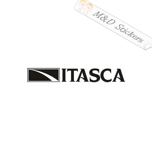 2x Itasca Camping RV Trailers Logo Vinyl Decal Sticker Different colors & size for Cars/Bikes/Windows