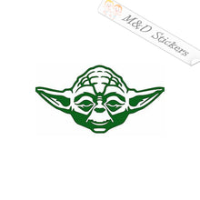 2x Yoda Star Wars Vinyl Decal Sticker Different colors & size for Cars/Bikes/Windows