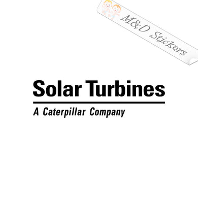 2x Solar Turbines by Caterpillar Logo Vinyl Decal Sticker Different colors & size for Cars/Bikes/Windows