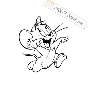2x Jerry from Tom and Jerry Vinyl Decal Sticker Different colors & size for Cars/Bikes/Windows
