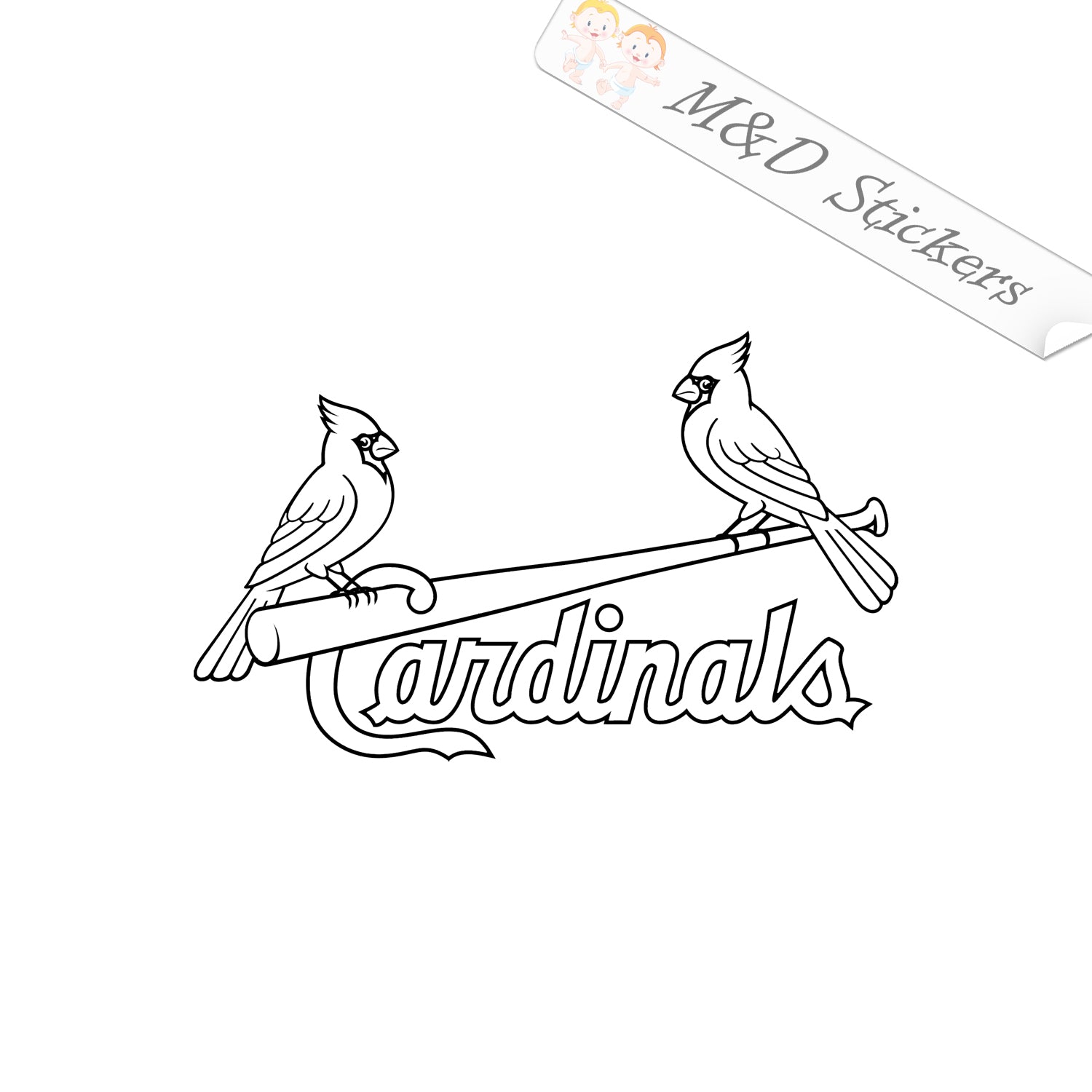St. Louis Cardinals 2 Bumper Sticker or Window Decal