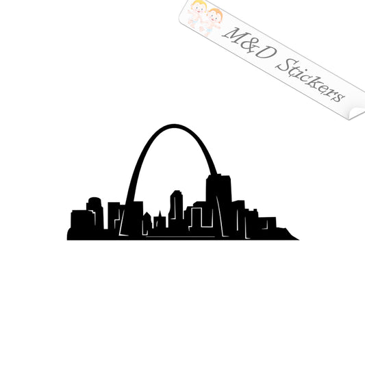 2x American St Louis City Skyline Vinyl Decal Sticker Different colors & size for Cars/Bikes/Windows