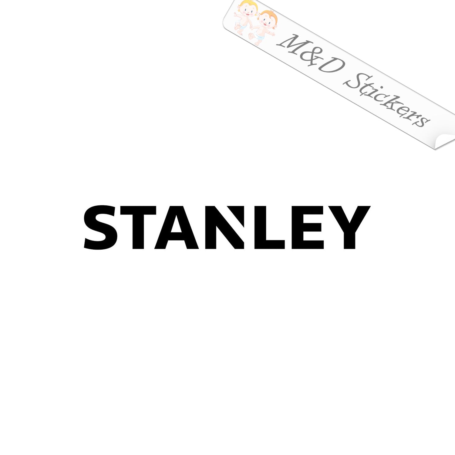 2x Stanley Logo Vinyl Decal Sticker Different colors & size for  Cars/Bikes/Windows