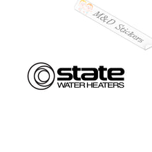 2x State water heaters Logo Vinyl Decal Sticker Different colors & size for Cars/Bikes/Windows