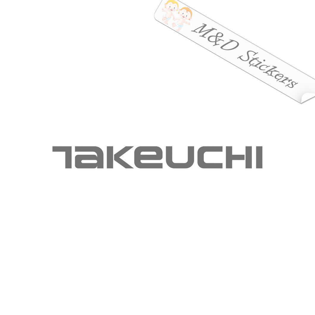 2x Takeuchi Logo Vinyl Decal Sticker Different colors & size for Cars/Bikes/Windows