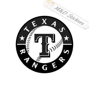 2x Texas Rangers Vinyl Decal Sticker Different colors & size for Cars/Bikes/Windows