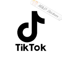 2x TikTok Logo Vinyl Decal Sticker Different colors & size for Cars/Bikes/Windows