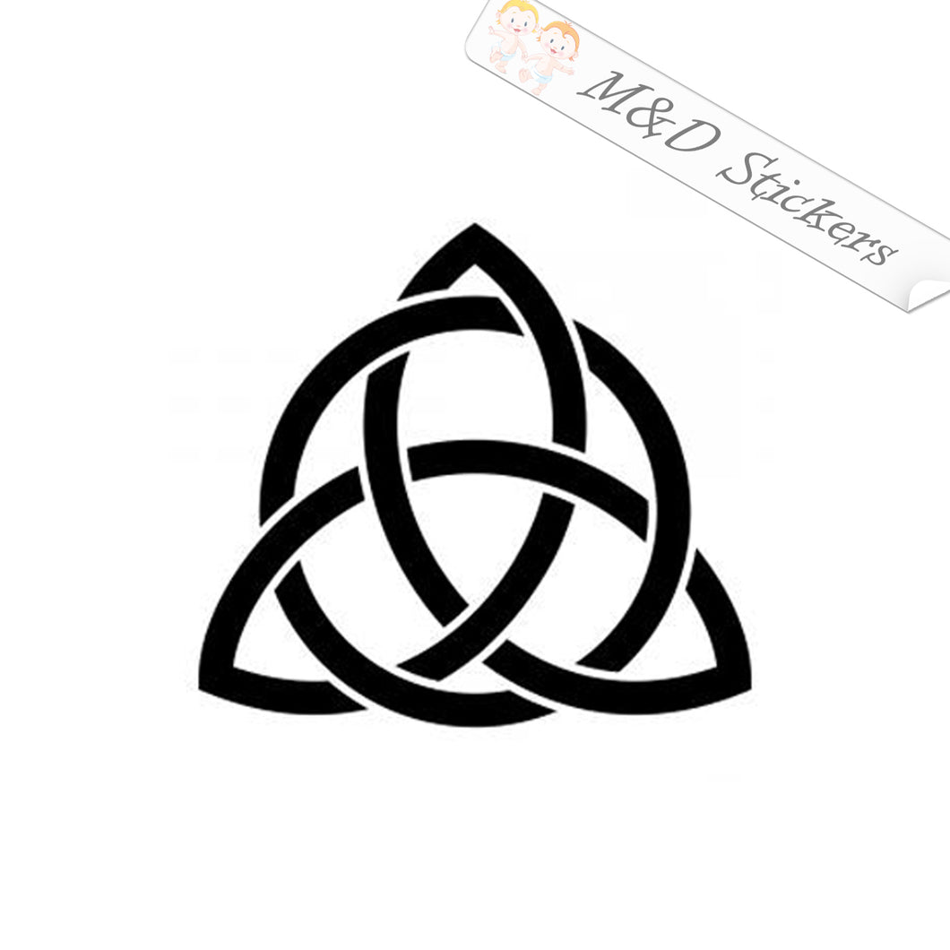 2x Celts Trinity knots Vinyl Decal Sticker Different colors & size for Cars/Bikes/Windows
