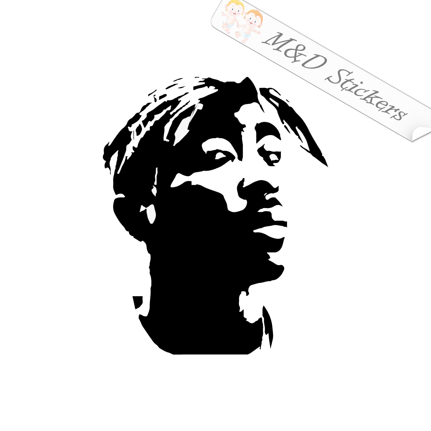 Tupac Sticker Pack Tupac Hair Design