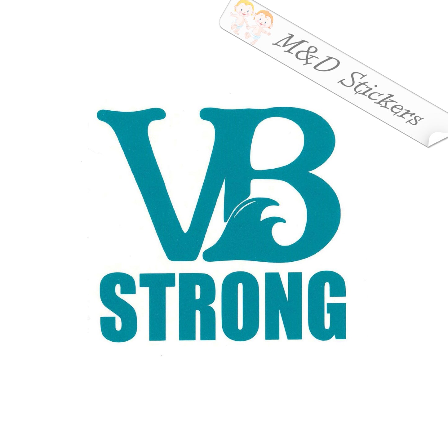 Virginia Beach VBStrong (4.5" - 30") Vinyl Decal in Different colors & size for Cars/Bikes/Windows