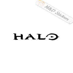 2x Halo logo Vinyl Decal Sticker Different colors & size for Cars/Bikes/Windows