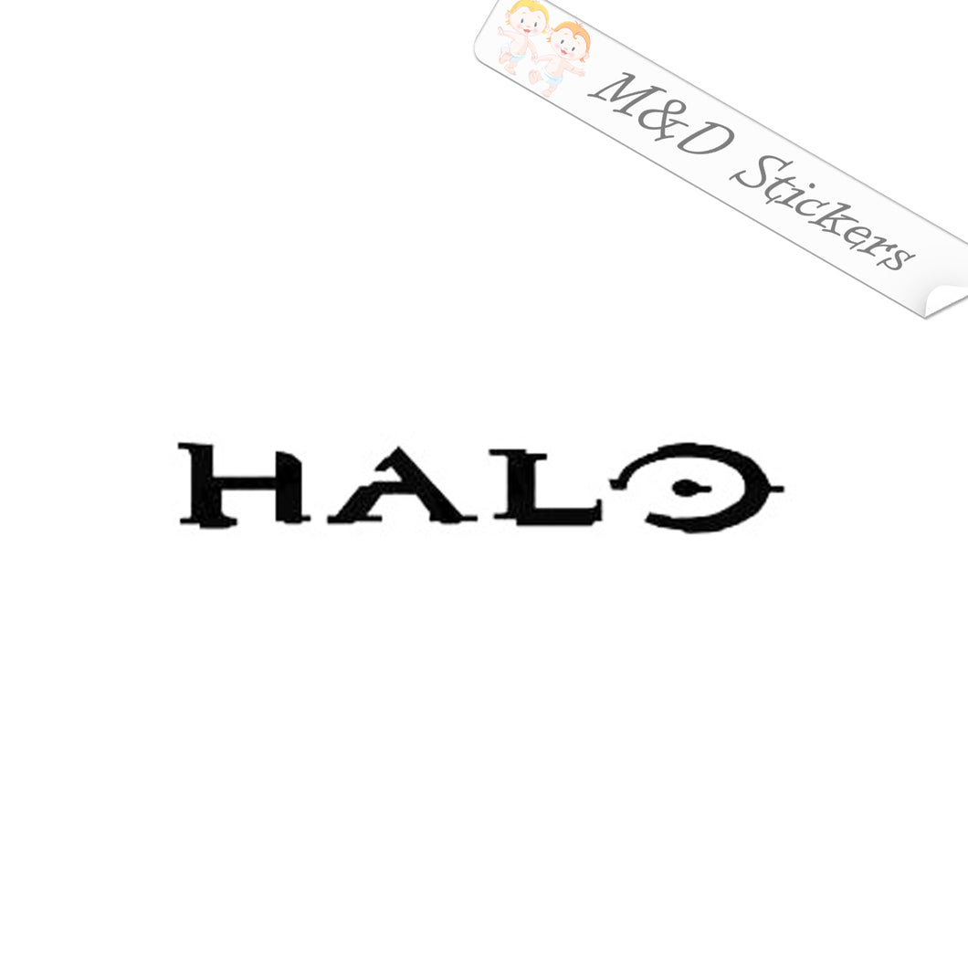 2x Halo logo Vinyl Decal Sticker Different colors & size for Cars/Bikes/Windows