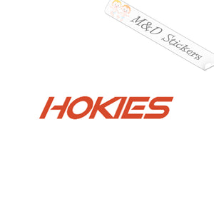 2x Virginia Tech Hokies Italic Vinyl Decal Sticker Different colors & size for Cars/Bikes/Windows