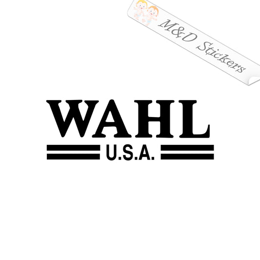 2x Wahl USA Logo Vinyl Decal Sticker Different colors & size for Cars/Bikes/Windows