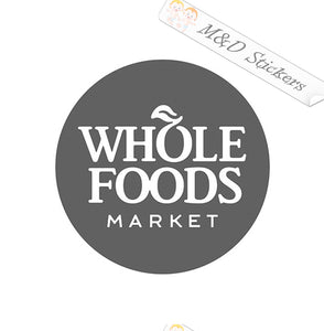 Whole Foods Logo (4.5" - 30") Vinyl Decal in Different colors & size for Cars/Bikes/Windows