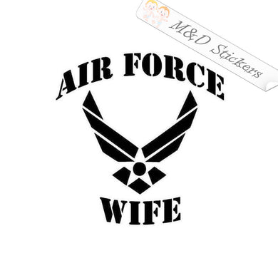 2x US Air Force Wife Vinyl Decal Sticker Different colors & size for Cars/Bikes/Windows