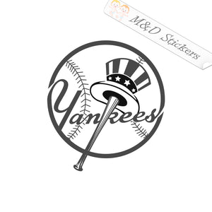 2x New York Yankees Vinyl Decal Sticker Different colors & size for Cars/Bikes/Windows